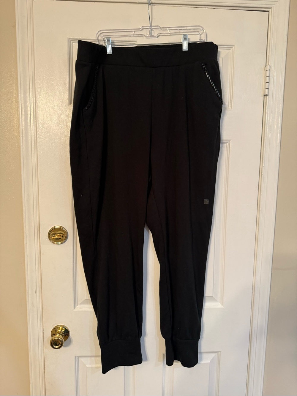Express Black Track Joggers with Cuffed Ankles
